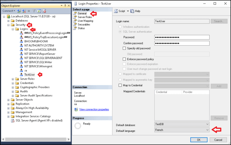 Setting & working with language in SQL SERVER - TekTutorialsHub